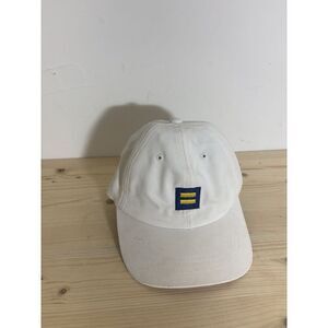 Human‎ Rights Campaign Distressed Faded Equal Sign White Baseball Cap EE9